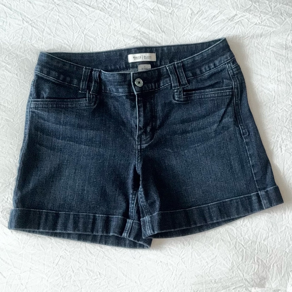 White House Black Market Dark Denim Jean Shorts